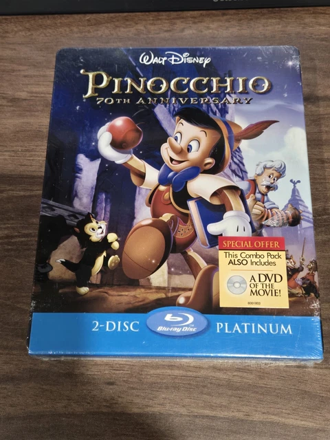 Pinocchio Menu DISNEY PINOCCHIO 70TH Platinum SteelBook Blu-ray 2-Disc $90.00 ...