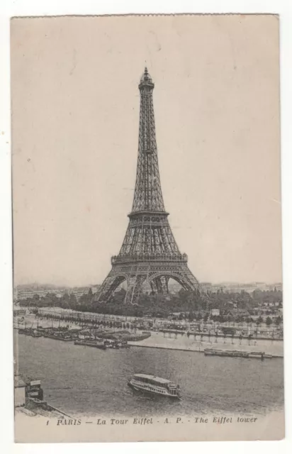 Cpa 75 - Paris : La Tour Eiffel