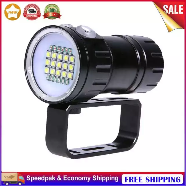Scuba Dive Underwater Torch Light Waterproof Photography LED Diving Flashlight