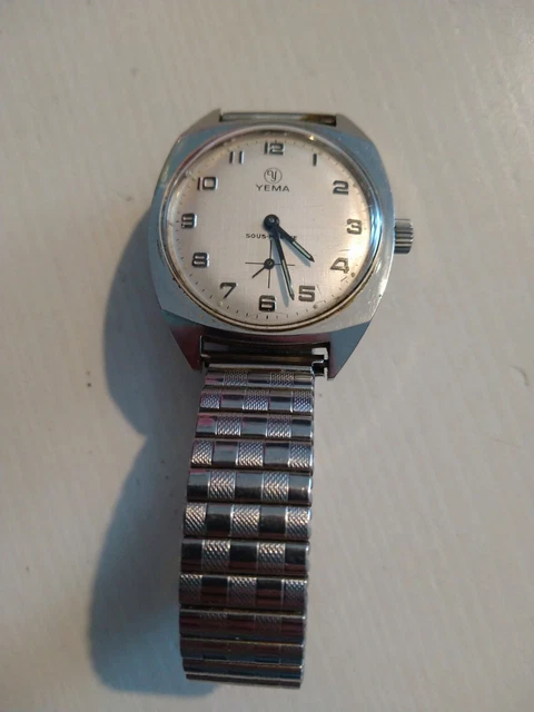 MONTRE MÉCANIQUE THEMIS 16 rubis Ancien STOCK FONCTIONNE Lire Le