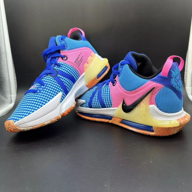 Nike Lebron Witness 7 Blue Pink DM1123-400 Basketball Shoes Men's Size 11 New