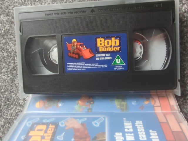 BOB THE BUILDER VHS X2 scarecrow dizzy and Riley and the rock star £6. ...