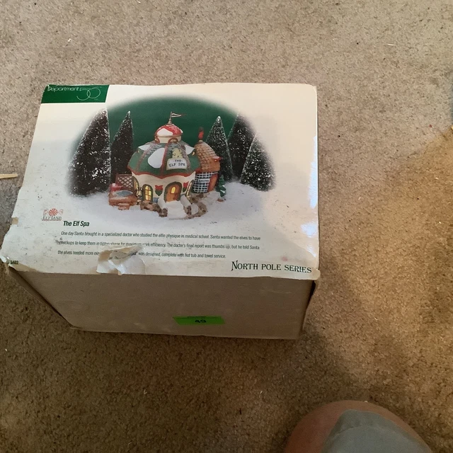 Department 56 North Pole Series Elf Land The Elf Spa # 56402 Christmas