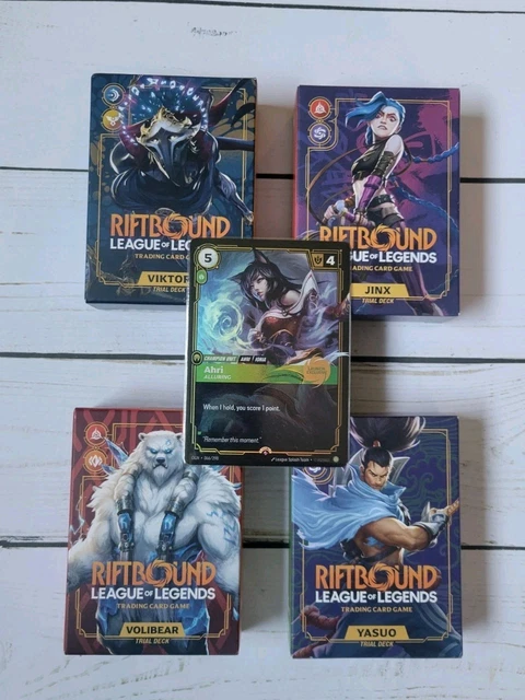 Promo Highlander Riftbound 2025 GEN CON League Of Legends Riftbound TCG Full Trial Deck Set With ...
