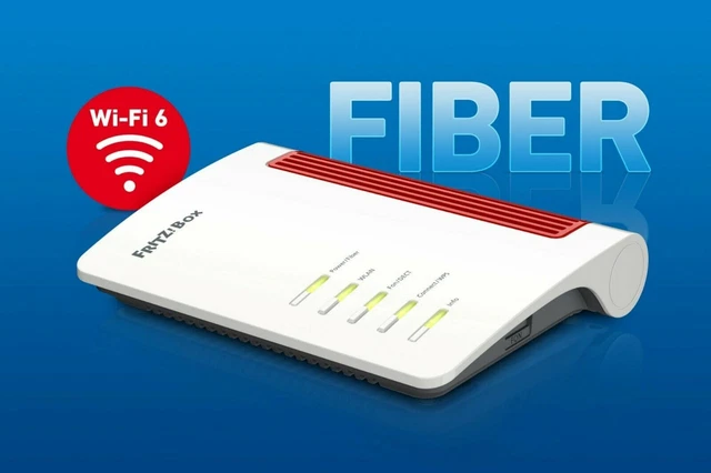 ROUTER MODEM 2022 AVM FRITZ! BOX 5530 FIBER WLAN AX MESH 2 x 2 Wi-Fi 6 NO SFP 2