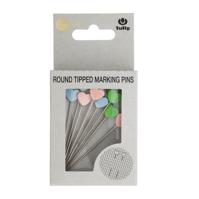 Tulip Marking Pins 9/Pkg-Heart AC-067E