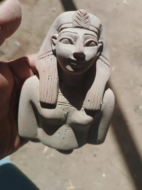 Unique Antiques Ancient Egyptian Hieroglyphics Queen Hatshepsut mask Egypt BC
