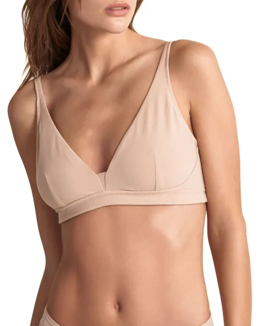 Gracelyn L57136 Womens Nude Organic Cotton Jersey Bra Size Medium