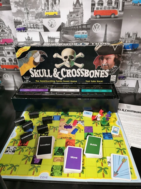 SKULL & CROSSBONES Vintage VHS Video Board Game - Paul Lamond, 1992 £19 ...