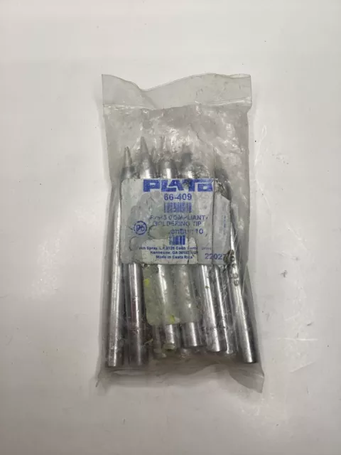 Pack of 10 Plato ROHS Compliant Soldering Tip 66-409 Silver