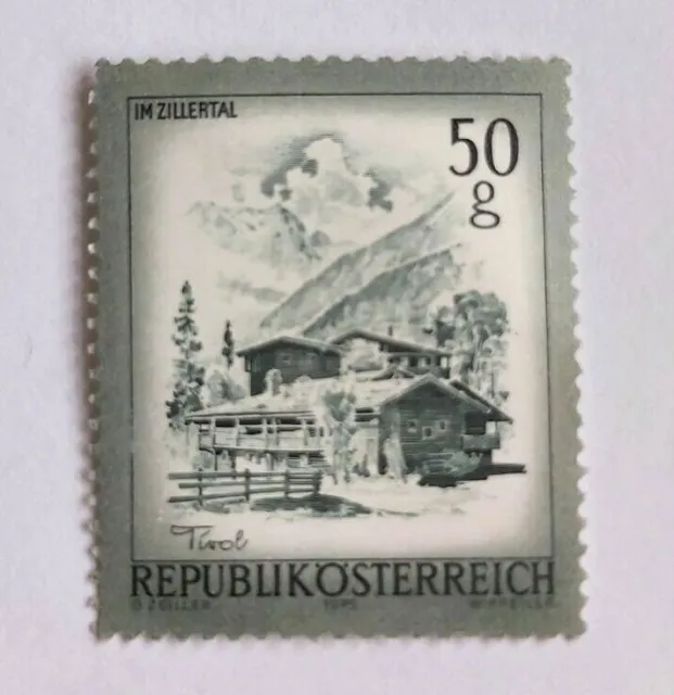Austria 1975 view definitive Im Zillertal 50g sg 1675 Stamp