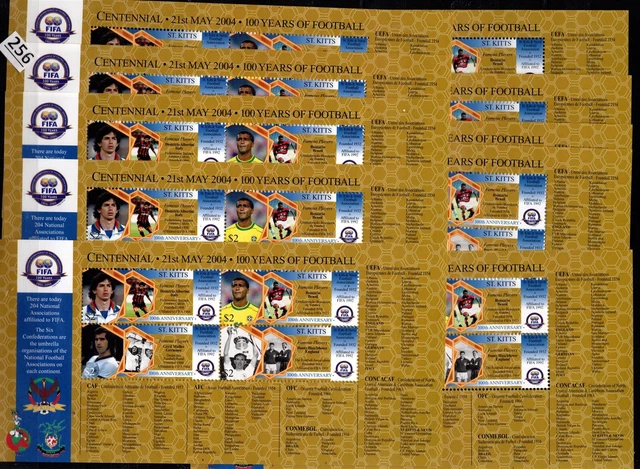 /// 10X St. Kitts 2004 - Mnh - Soccer