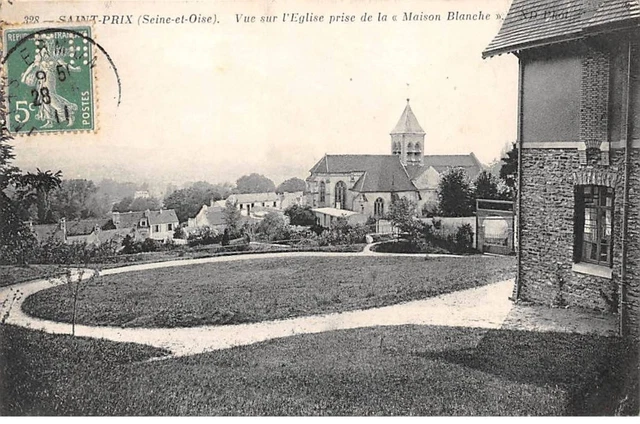 95 - SAINT PRIX - SAN41807 - Vue sur l'Eglise prise de la "Maison Blanche" - Pl