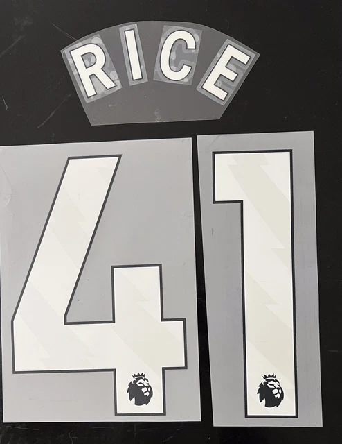 Flocage nameset RICE #41 2024 2025 extérieur away coupe