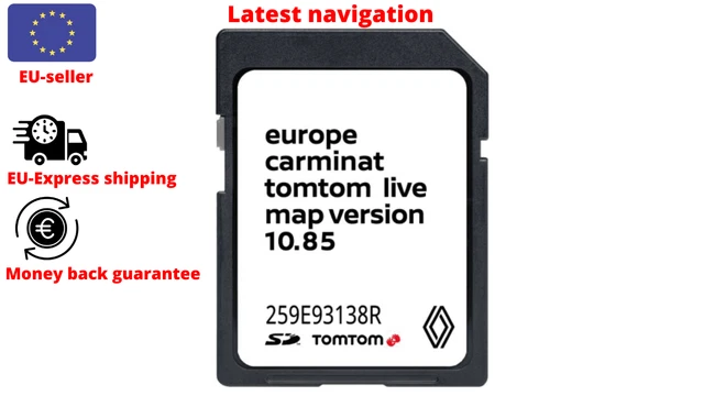 SD Card Renault europe carminat tomtom live map version 11.05