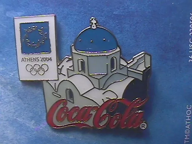 ATHENS 2004 OLYMPIC LAPEL PIN COLLECTIONS: COCA-COLA COKE GREEK RUINS  Acropolis £16.06 - PicClick UK