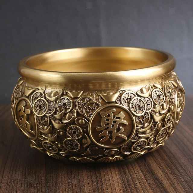 Bol Au Trésor En Cristal Feng Shui - Figurine De Porspérité - Lingot