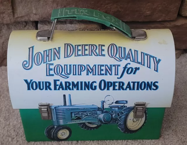 New/Old Stock-2009-Tin Box Co -John Deere -Lunch Box-Toy Carrier-Pre Owned