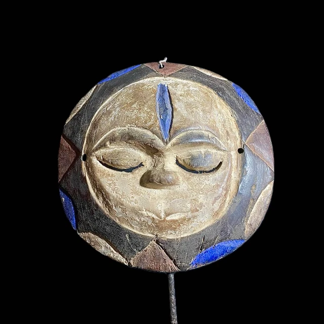 African Mask Tribal Face Lega Mask Congo Wall Hanging tribal Mask-8290