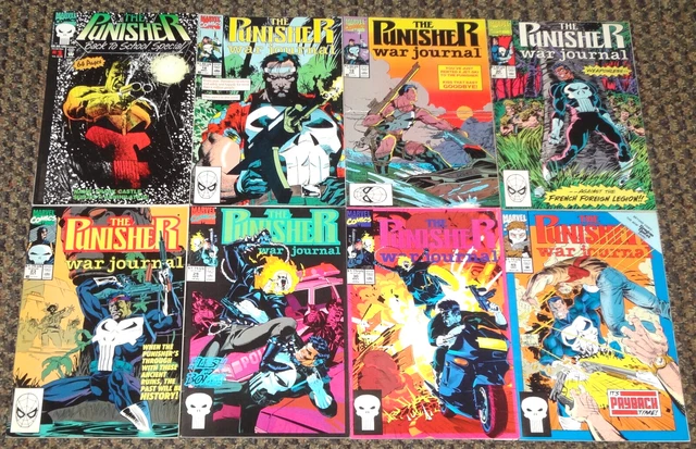 The Punisher War Journal Vol 1 #18 19 20 23 29 30 49 Vf- 1990-1992 Marvel Comics