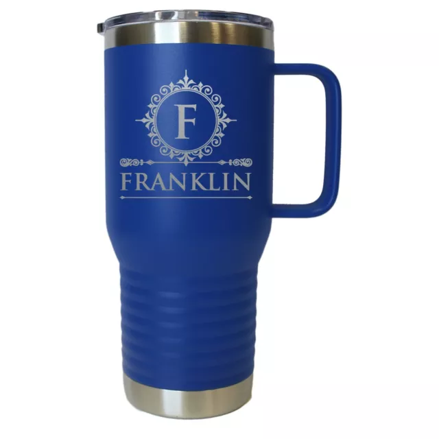 Custom Personalized 20 oz Stainless Steel Powder Coated Vacuum Insulated Mug