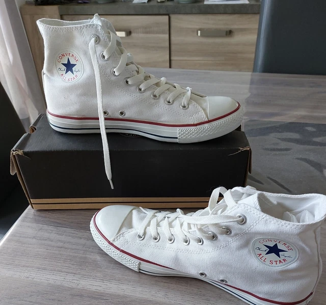 all star montante blanche