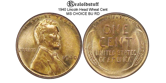 1940 Lincoln Head Wheat Cent Penny - COPPER SC1