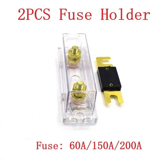 Bloc Sécurité Support 0 4 8 Ga Inline 10 (A) 20 (V) 2PCS / Lot Anl Transparent