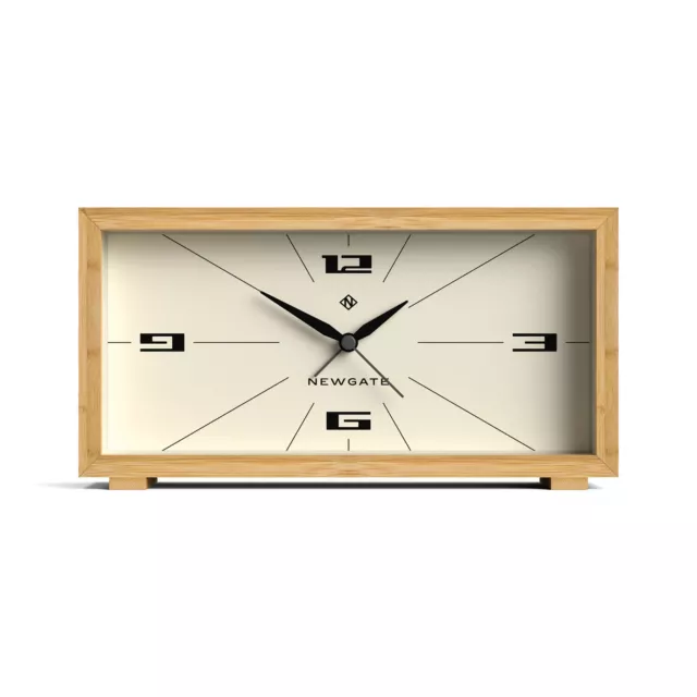 Newgate Lemur Alarm Clock - Bamboo - Mid-Century Modern Design - Contemporary