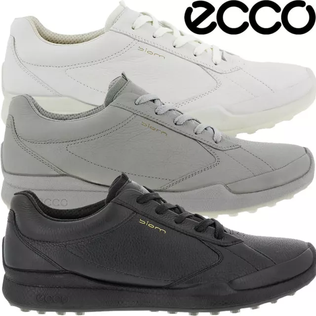 Ecco Golf Biom Hybrid Leder Wasserdicht Strasse Retro Spikellose Golfschuhe