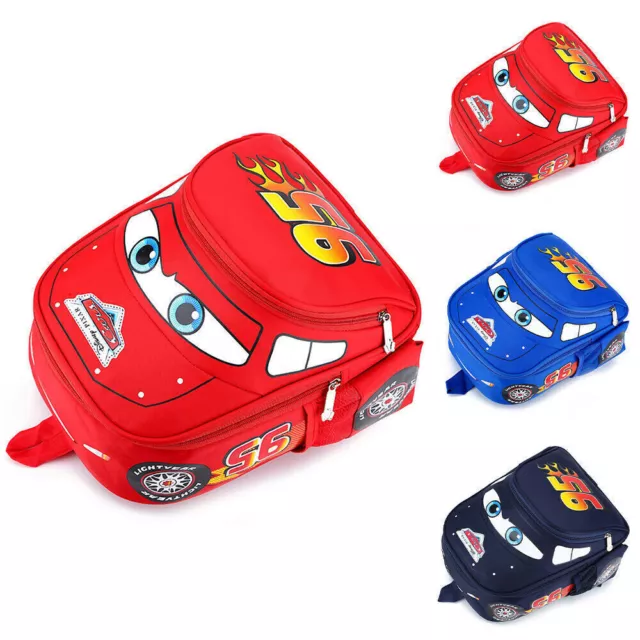 McQueen Cars 3D Backpack Kids Girls Boys Shoulder Bags School Travel Rucksack