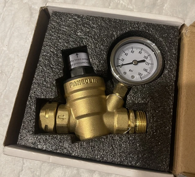 RV WATER PRESSURE Regulator Valve With Adjustable Water Pressure