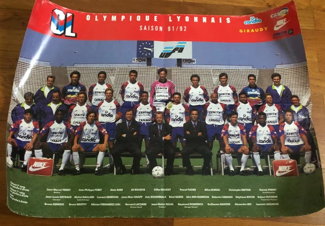 Grand Poster Officiel Olympique Lyonnais (OL) - Saison 1997-1998