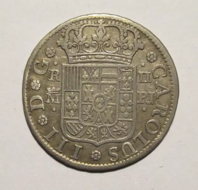 Carlos Iii - 2 Reales 1770 Madrid Spain