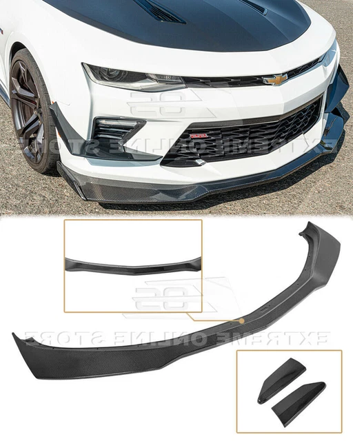 CARBON FIBER ZL1 1LE Style Front Lip For 16Up Camaro SS Bumper Lower