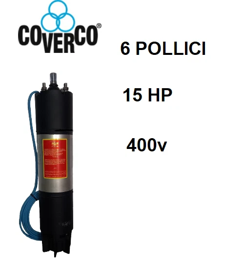Motore Sommerso 6" 15hp coverco Trifase