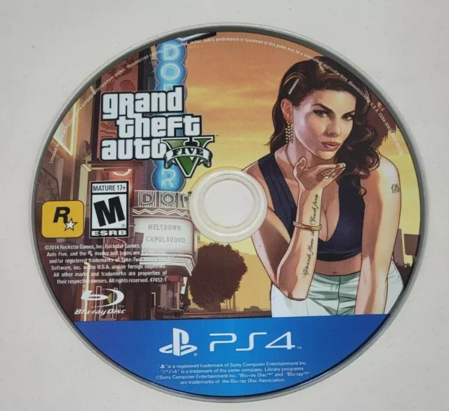 CUSTM CASE REPLACEMENT NO DISC Grand Theft Auto 5 GTA 5 PS5 SEE DESCRIPTION  710425570322