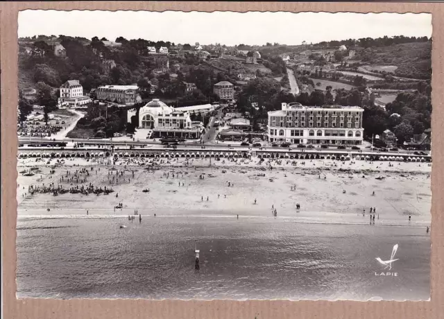 Carte Postale Cpsm Noir & Blanc / Perros-Guirec-Ploumanac'h Vue Aerienne Lapie