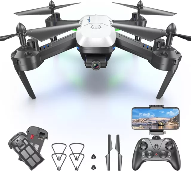 Wipkviey T6 Drone with 1080P Camera - Long Distance RC Quadcopter for beginners