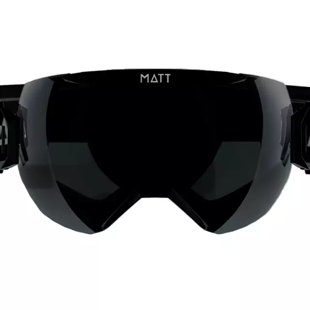 MATTE Skibrille ski collection Synchro Detective (mit 2 Gläsern) - schwarz