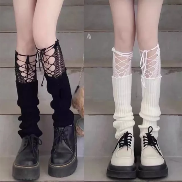 Trends Leg Warmers Knit Y2K Foot Cover Kawaii Knee High Leg Socks  Women
