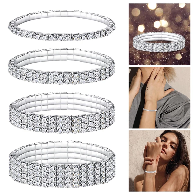 Armbänder Für Mit Name 1 vollglänzendes elastisches Fußkettchen-Armband