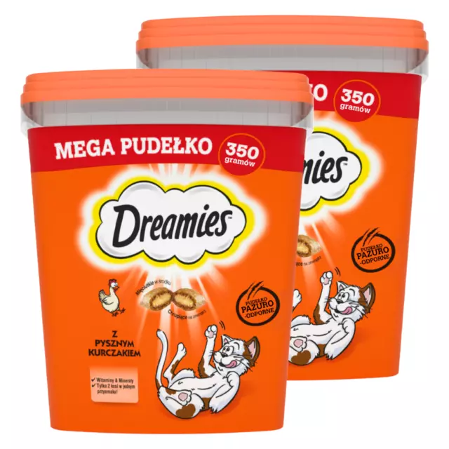 Dreamies au poulet pour chats, 2 x 350 g