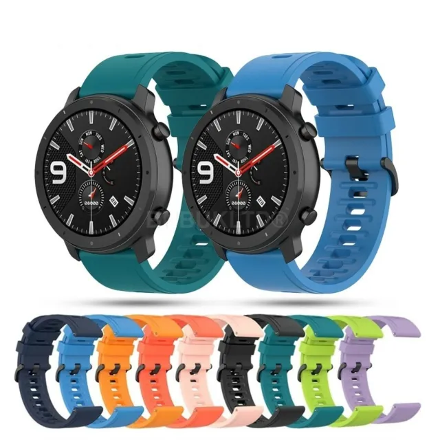 For Various Samsung Watch 3 45/46mm Strap Silicone Fitness Wrist Band Gym Sports
