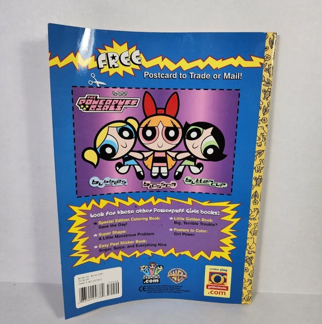 VINTAGE POWERPUFF GIRLS Coloring Books Unused Cartoon Network 2000