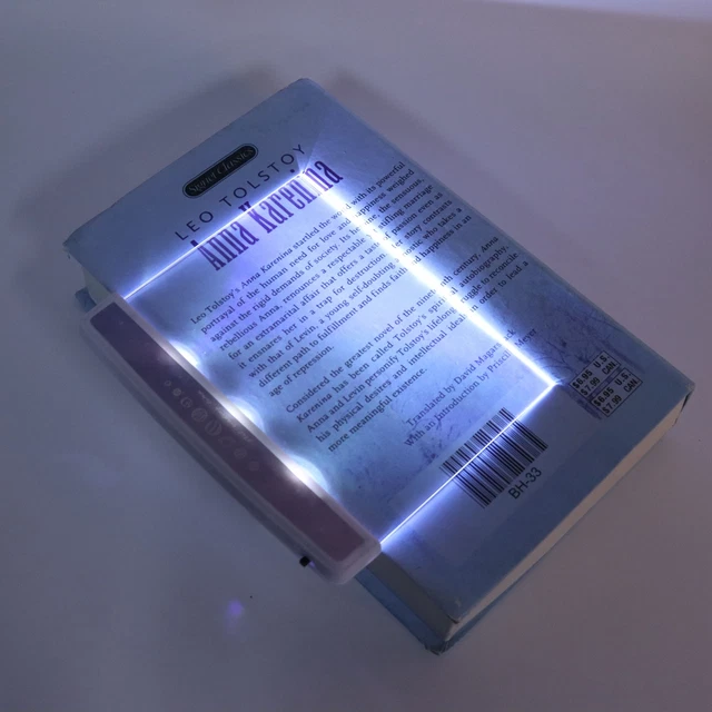 (2 Section)Book Light Fashionable White Light Beaufitul Portable Flat Reading