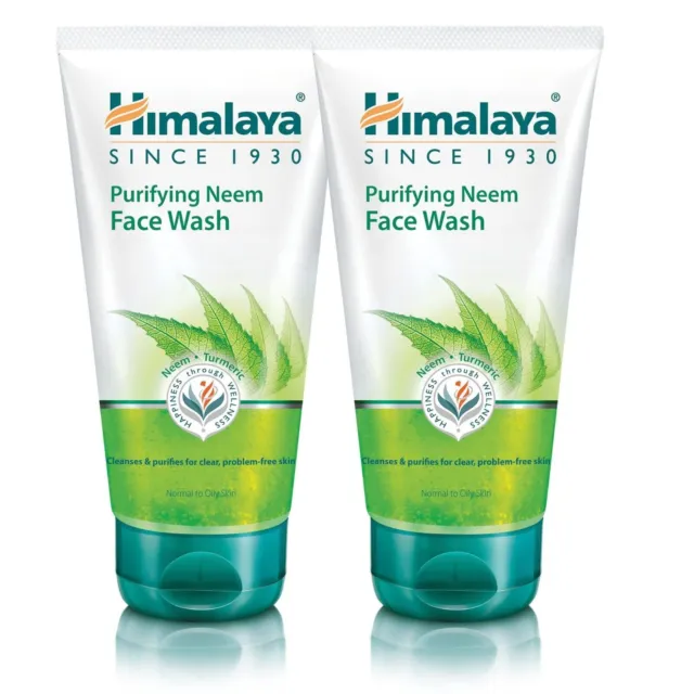 2x 150 ml de nettoyant pour le visage purifiant au neem de l'Himalaya avec...