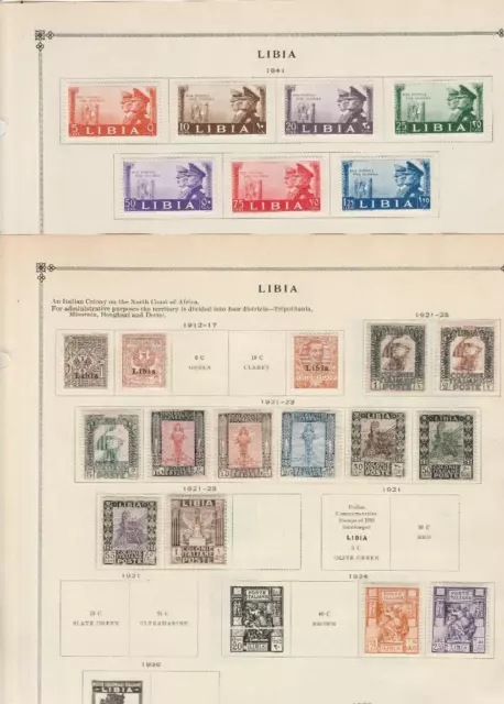 Classic Mint Italian Libya Collection On Two Scott Pages - BETTER!!! - HCV!!!