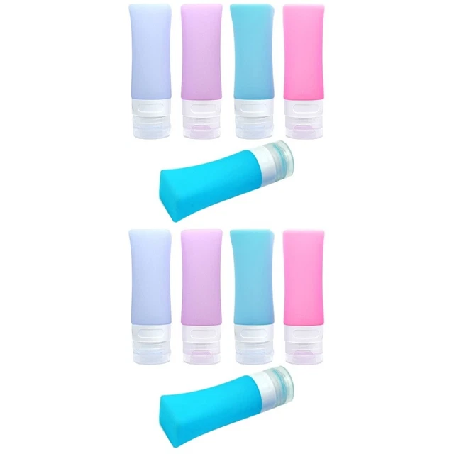 2 Set Travel Bottle Silicone Refillable Separate Liquid Pump