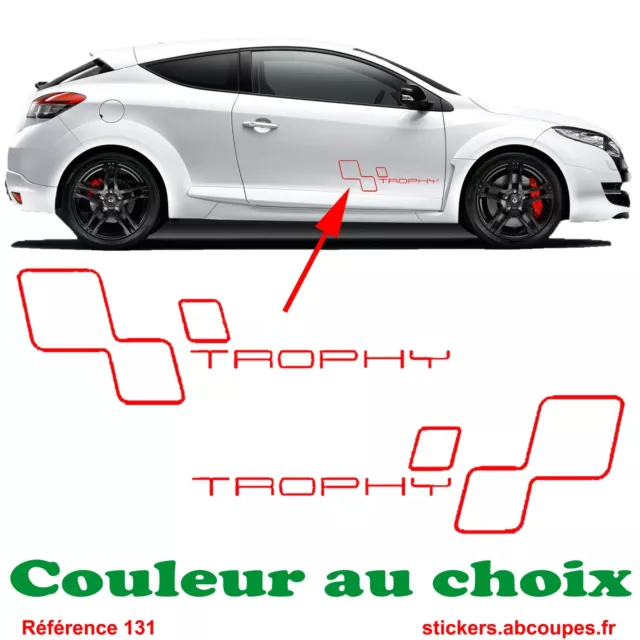 Kit Stickers Trophy - Bas de caisse Clio Rs GT Megane Decals Renault Sport - 131